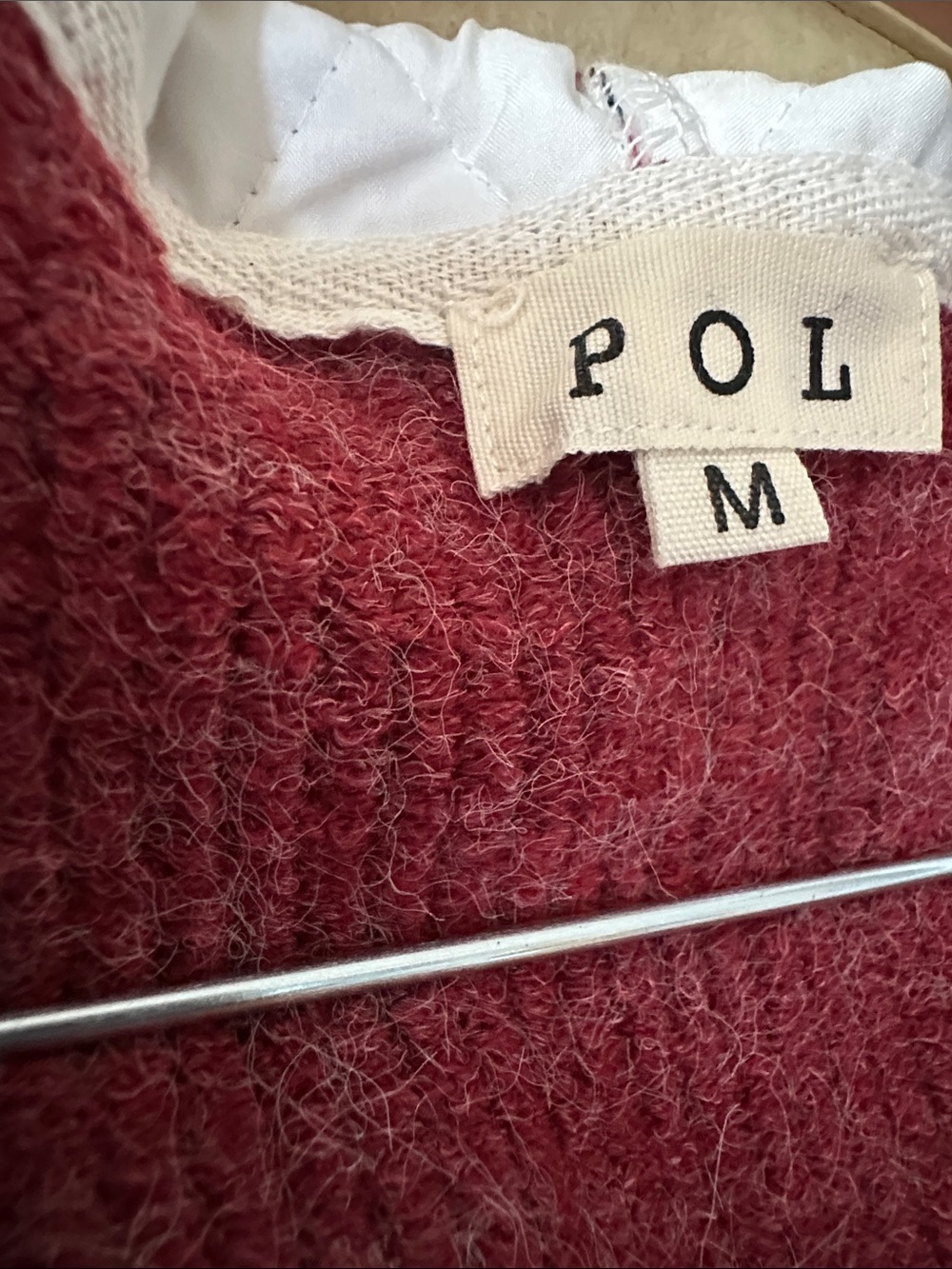 POL Game On Hoodie Thermal and Quilted Patchwork Sweatshirt size Medium - Picture 2 of 6